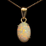 18CT Gold Solid Opal Pendant (sp3383)