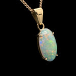 18CT Gold Solid Opal Pendant (sp3387)