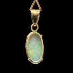 18CT Gold Solid Opal Pendant (sp3387)