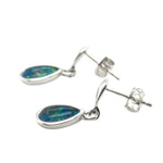 Sterling Silver Triplet Opal Earrings (sste52)