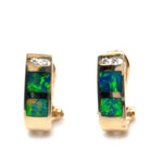 14ct Gold Inlaid Opal Earrings (se2006)