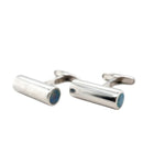 Sterling silver Doublet Opal Cufflinks (cuff79)