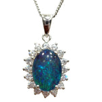 Sterling Silver Triplet Opal Pendant (sstp536)