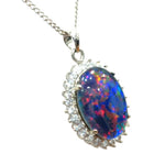 Sterling Silver Triplet Opal Pendant (sstp538)