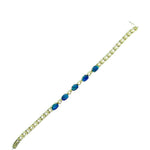 Gold Plated Triplet Opal Bracelet (gptbra8001)