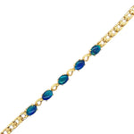 Gold Plated Triplet Opal Bracelet (gptbra8001)