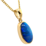14ct Gold Doublet Opal Pendant (dp1021)