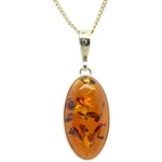 9ct Gold Amber Pendant (ambp312)