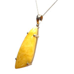 9ct Gold Amber Pendant (ambp825)