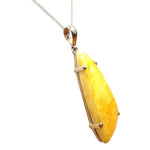 9ct Gold Amber Pendant (ambp825)