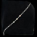 Sterling Silver Solid Opal Bracelet (sssbra95)