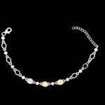 Sterling Silver Solid Opal Bracelet (sssbra95)
