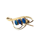 14ct Gold Doublet Opal Brooch (dbr13)