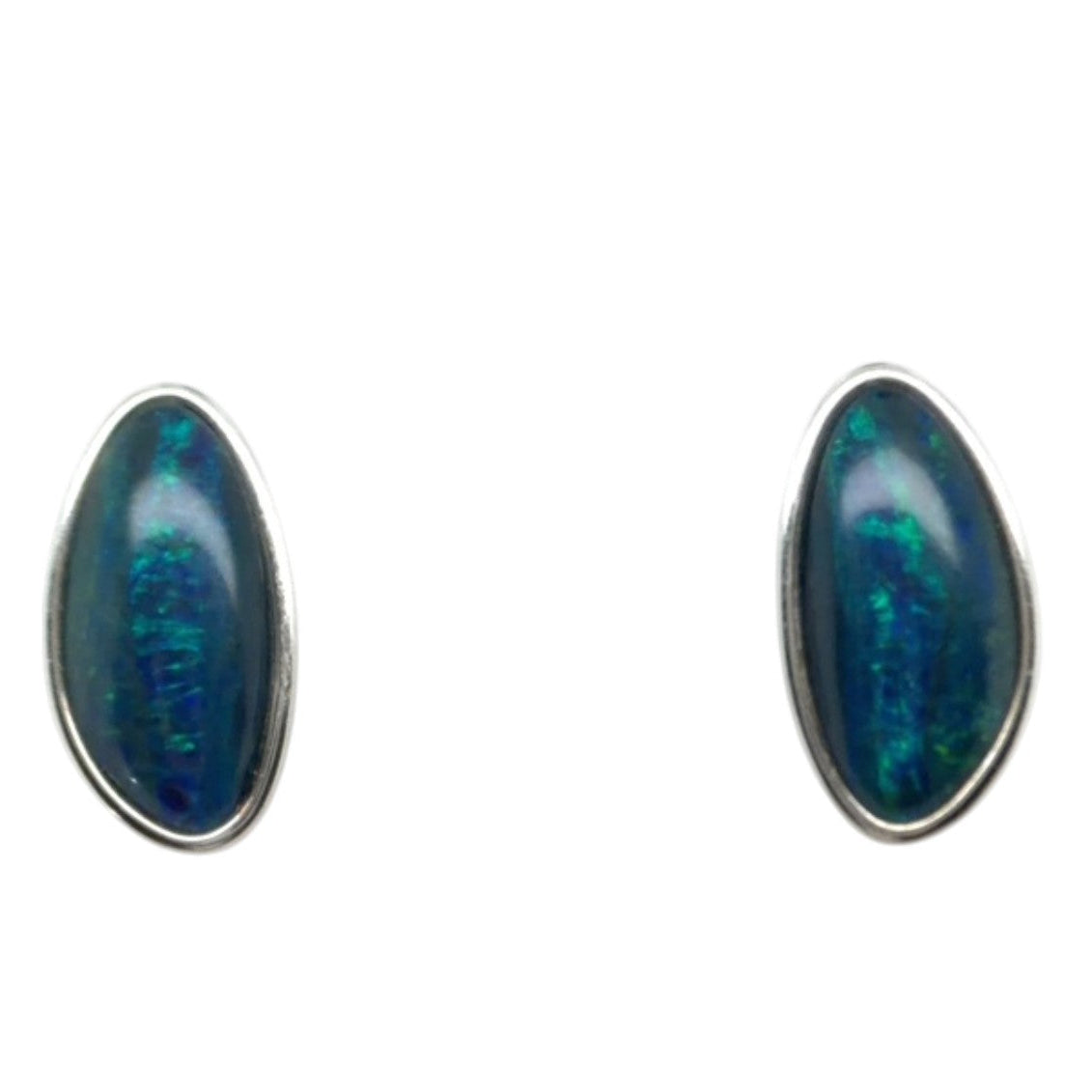 Sterling Silver Triplet Opal Earrings (sste5317)