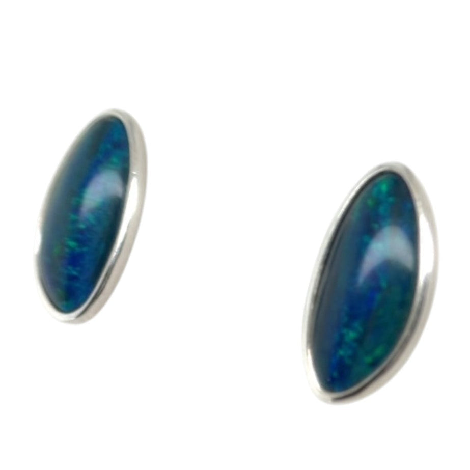 Sterling Silver Triplet Opal Earrings (sste5317)