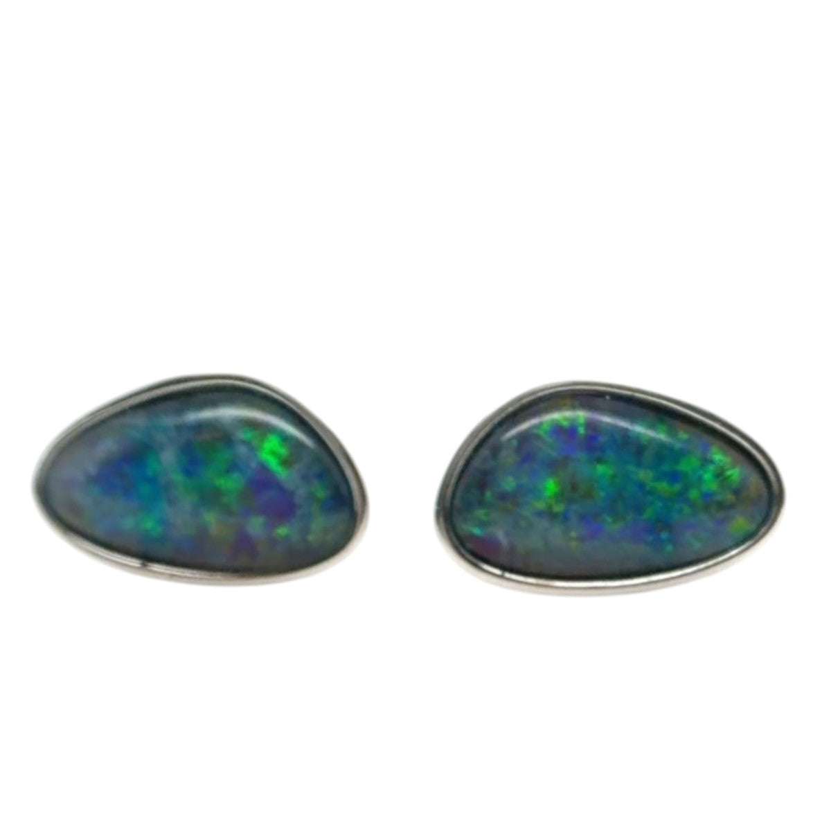 Sterling Silver Triplet Opal Earrings (sste5316)