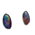 Sterling Silver Triplet Opal Earrings (sste5315)