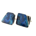 Sterling Silver Boulder Opal Cufflinks (sscuff21)