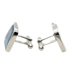 Sterling Silver Boulder Opal Cufflinks (sscuff21)