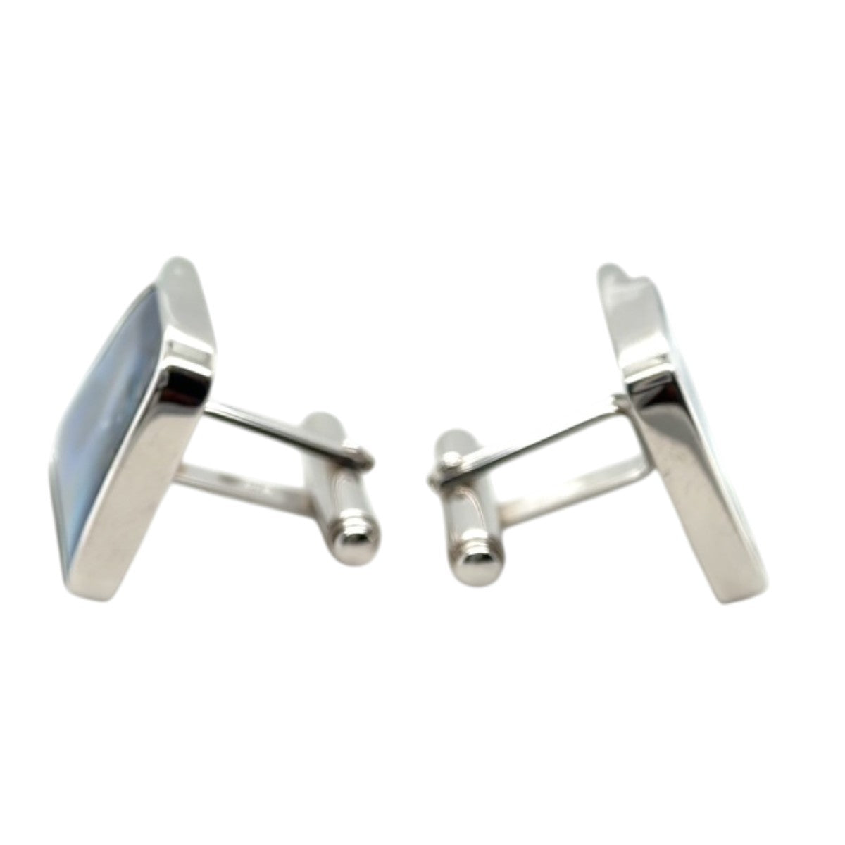 Sterling Silver Boulder Opal Cufflinks (sscuff21)