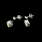 Sterling Silver Solid Crystal Opal Earrings (ssse7953)