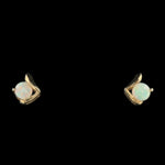 14ct Gold Solid Opal Earrings (se823)