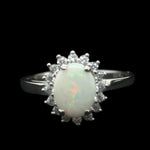 Sterling Silver Solid Opal Ring (ssr170)