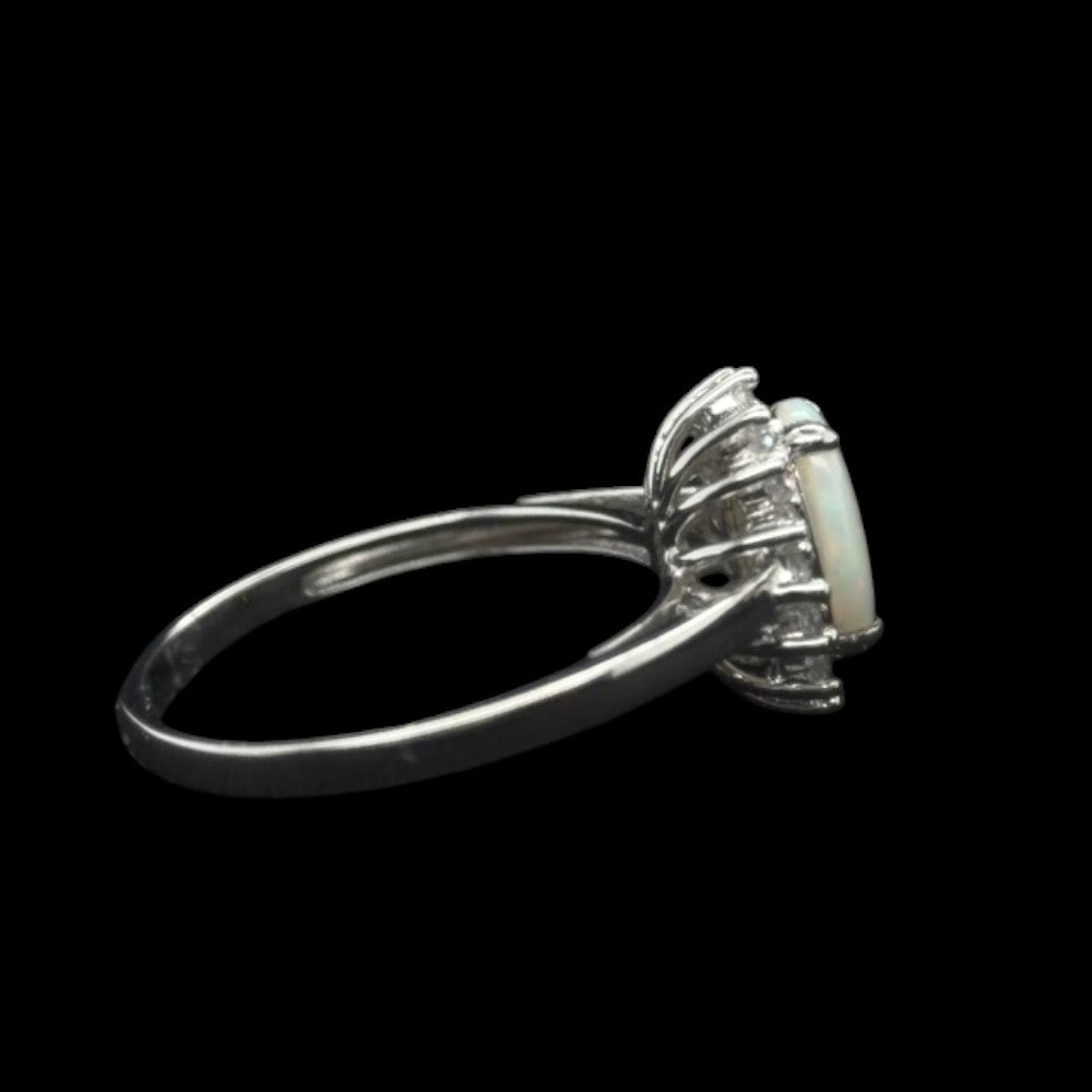 Sterling Silver Solid Opal Ring (ssr170)