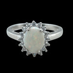 Sterling Silver Solid Opal Ring (ssr170)