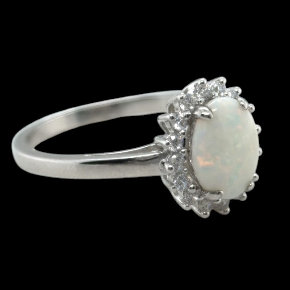 Sterling Silver Solid Opal Ring (ssr170)