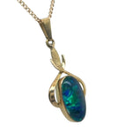 14ct Gold Triplet Opal Pendant (tp907)