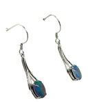 Sterling Silver Triplet Opal Earrings (sste99)