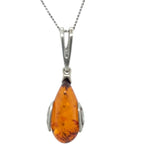 Sterling Silver Amber Pendant (sap35)