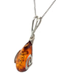 Sterling Silver Amber Pendant (sap35)