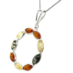 Sterling Silver Amber Pendant (sap39)