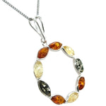 Sterling Silver Amber Pendant (sap39)