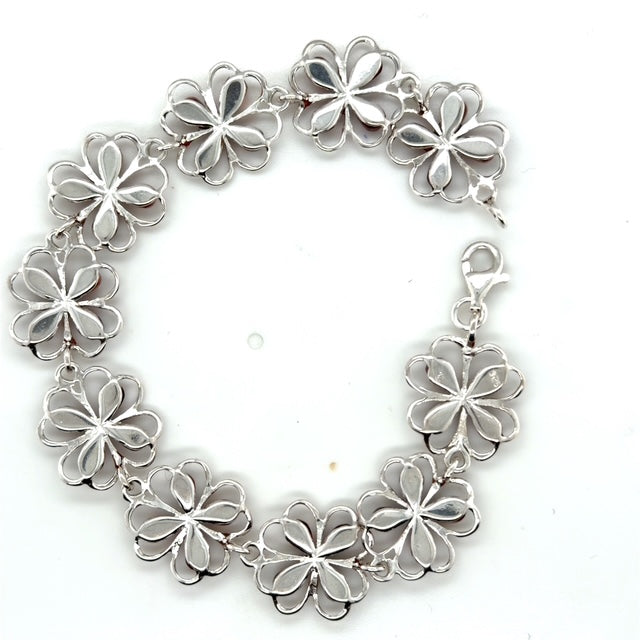 Sterling Silver Amber Bracelet (ambbra53)