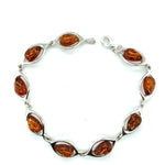 Sterling Silver Amber Bracelet (ambbra56)