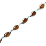 Sterling Silver Amber Bracelet (ambbra56)