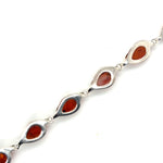 Sterling Silver Amber Bracelet (ambbra55)