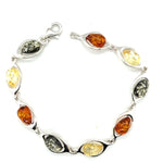 Sterling Silver Amber Bracelet (ambbra54)
