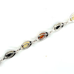 Sterling Silver Amber Bracelet (ambbra54)