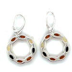 Sterling Silver Amber Earrings (sae137)