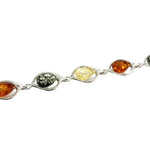 Sterling Silver Amber Bracelet (ambbra54)