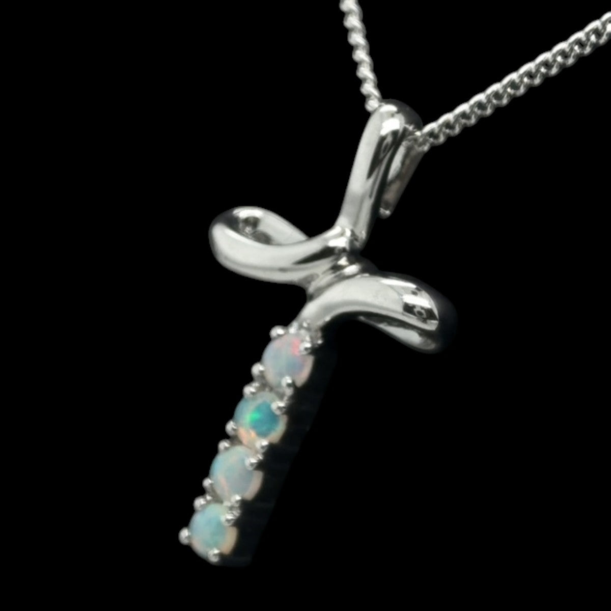 Sterling Silver Solid Opal Pendant (sssp176)