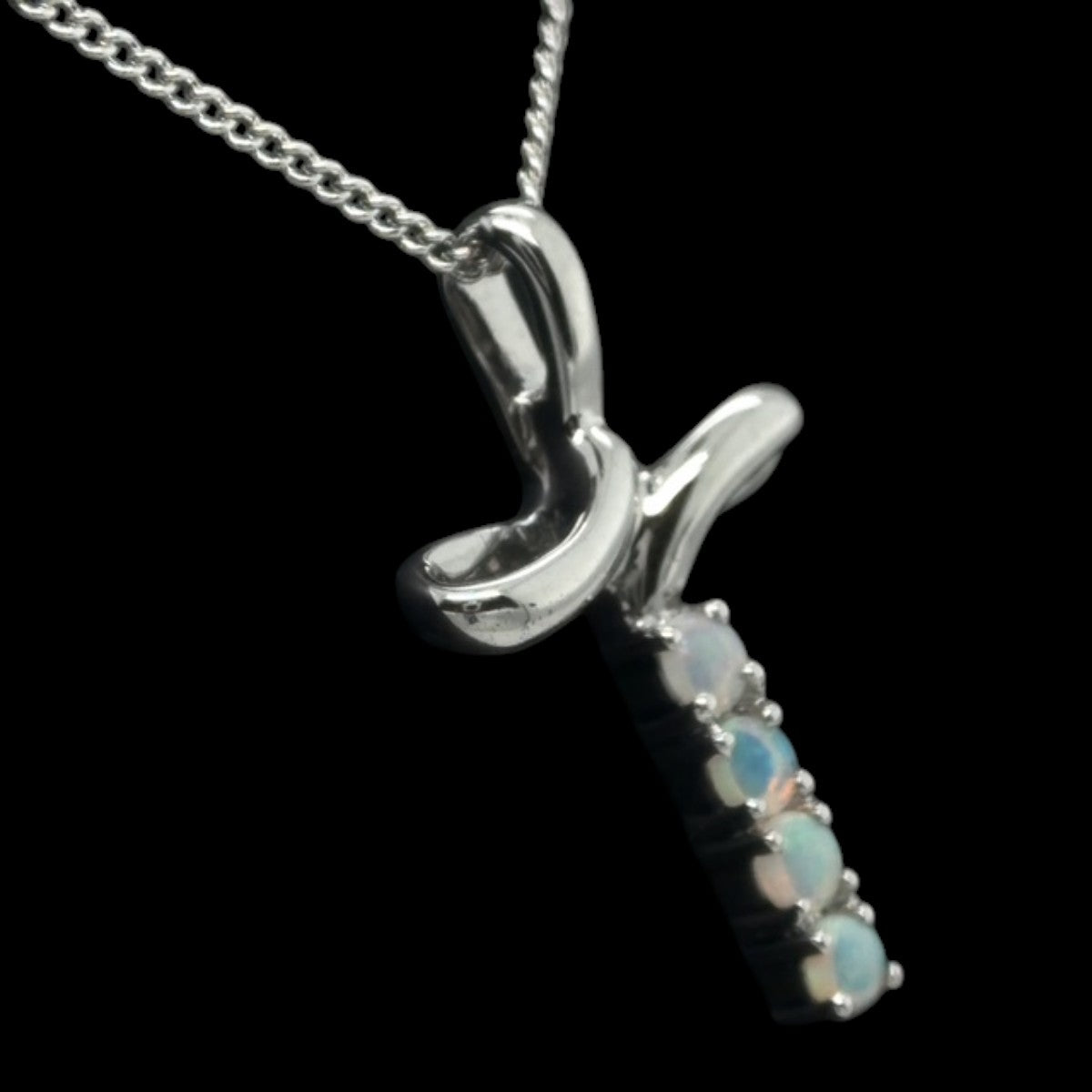 Sterling Silver Solid Opal Pendant (sssp176)