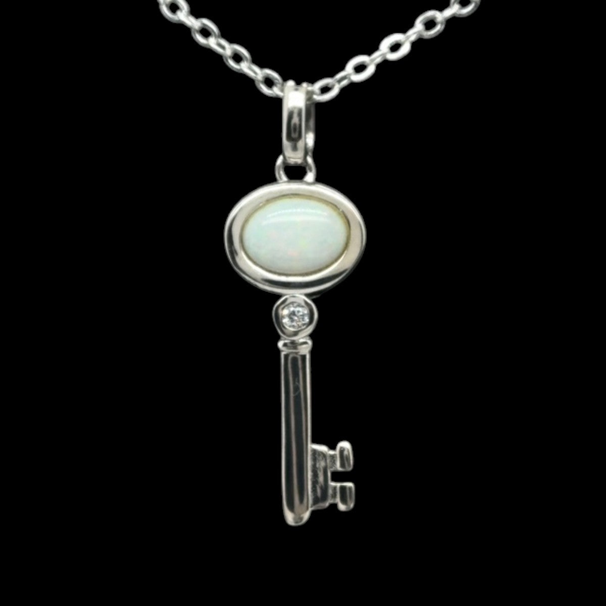 Sterling Silver Solid Opal Pendant (sssp175)