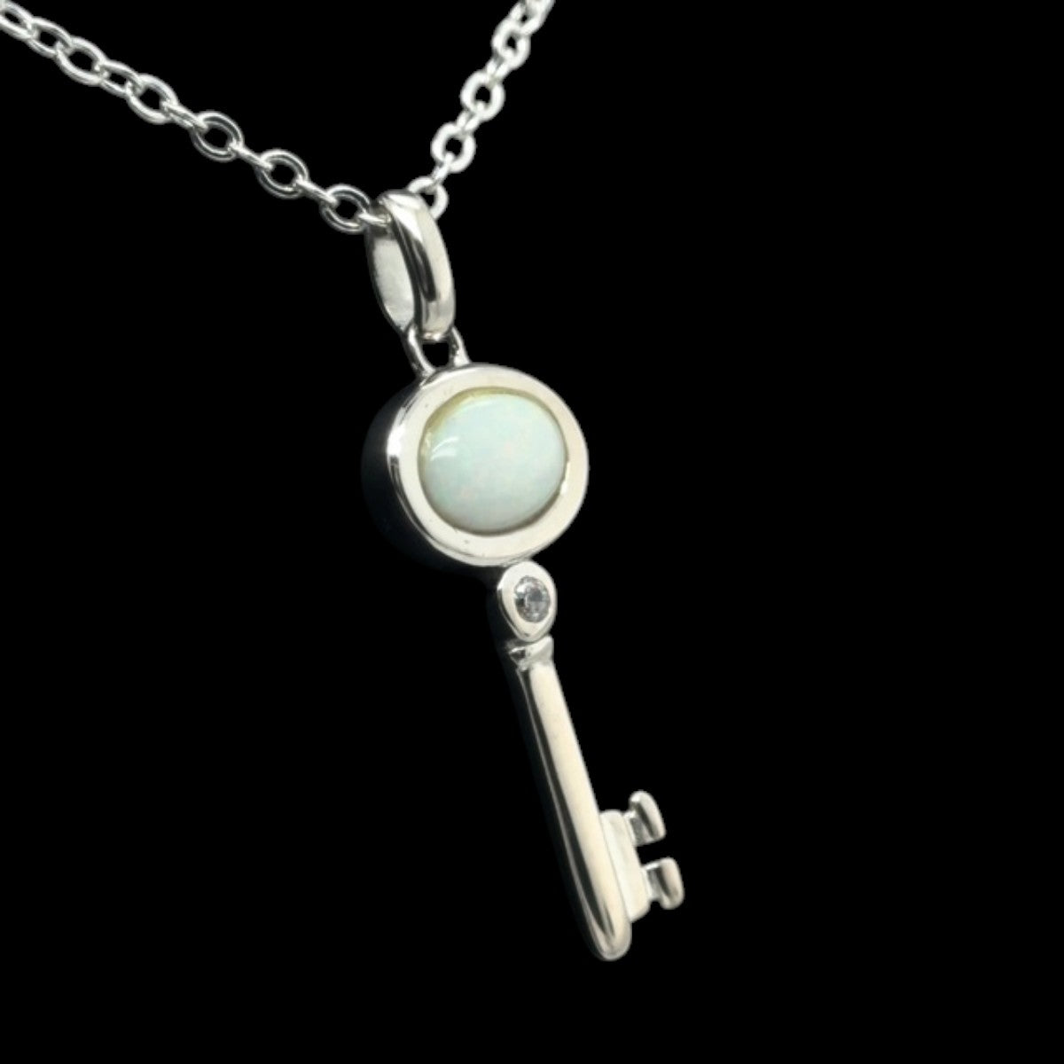 Sterling Silver Solid Opal Pendant (sssp175)