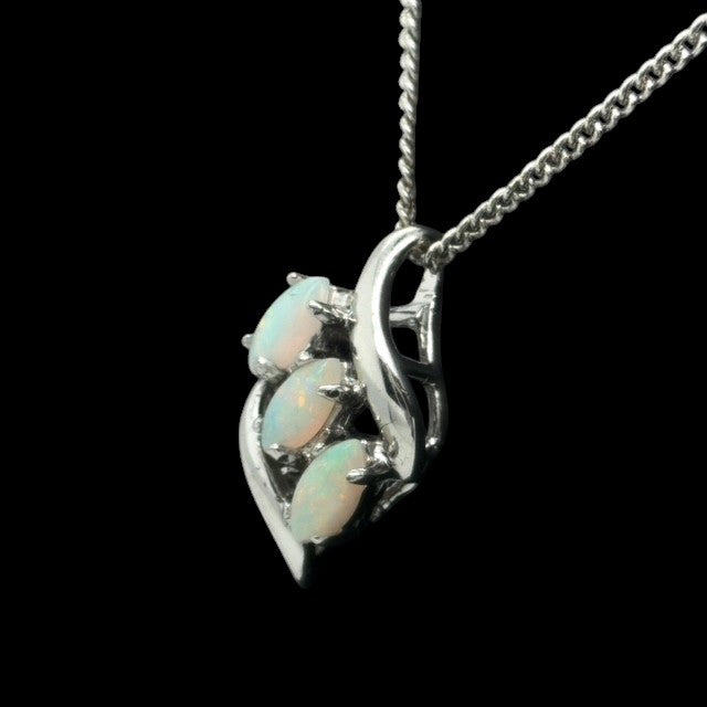 Sterling Silver Solid Opal Pendant (sssp181)