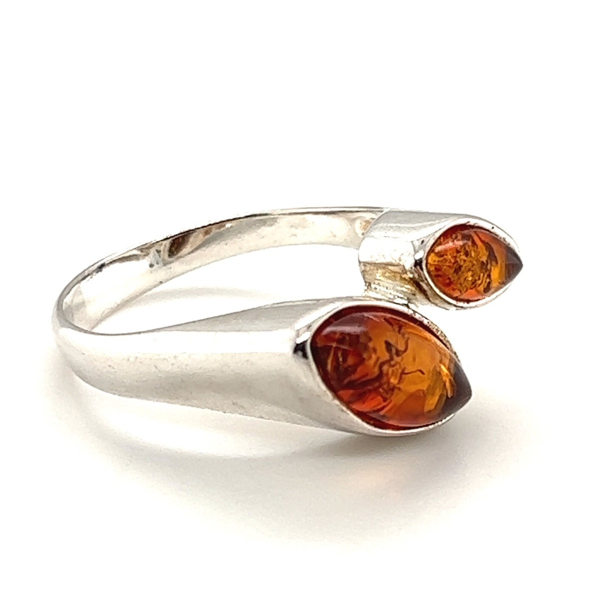 Sterling Silver Amber ring (ambr220)